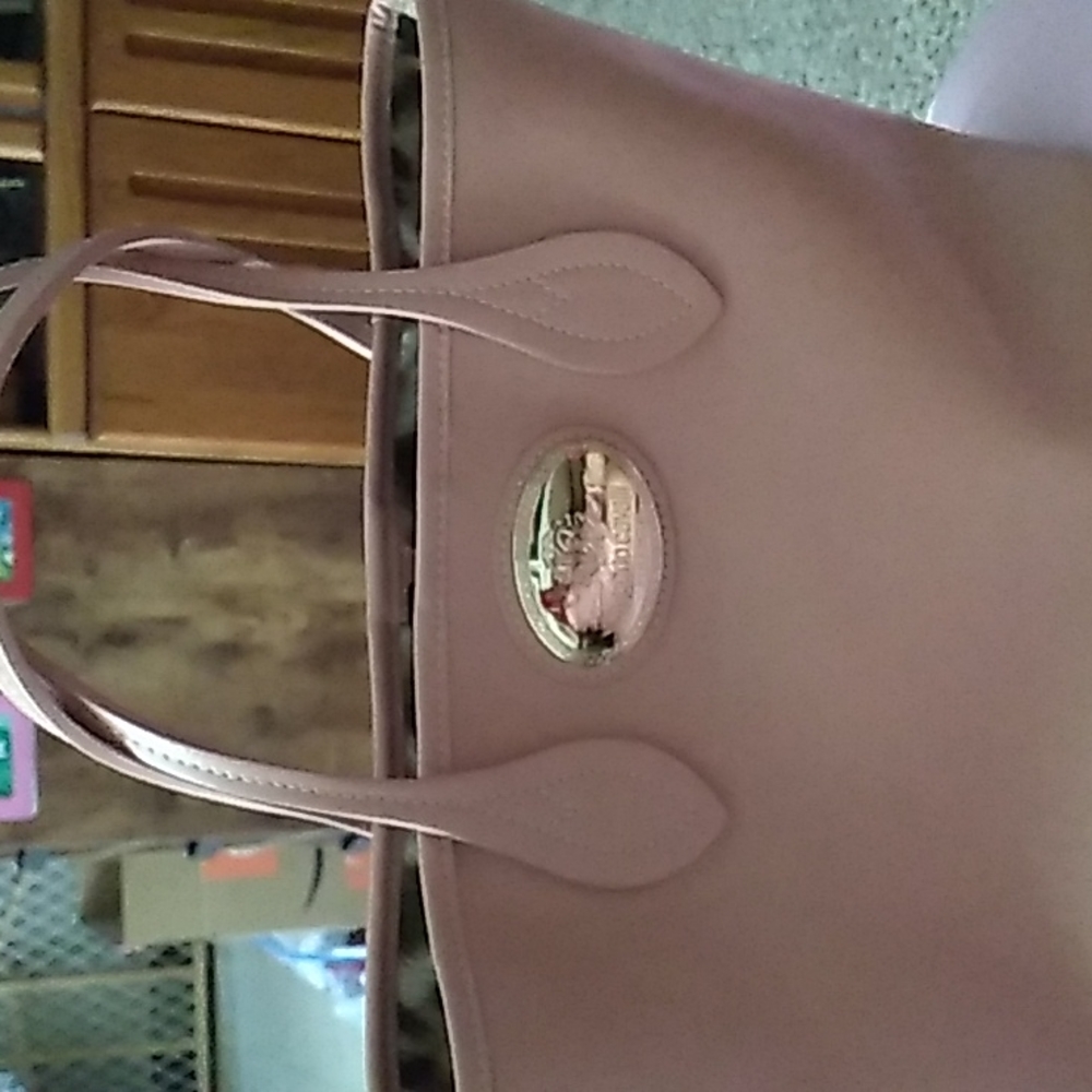 Tan roberto Cavalli tote bag